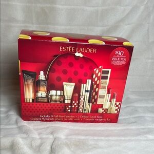 Estee Lauder Red and Gold Makeup Set